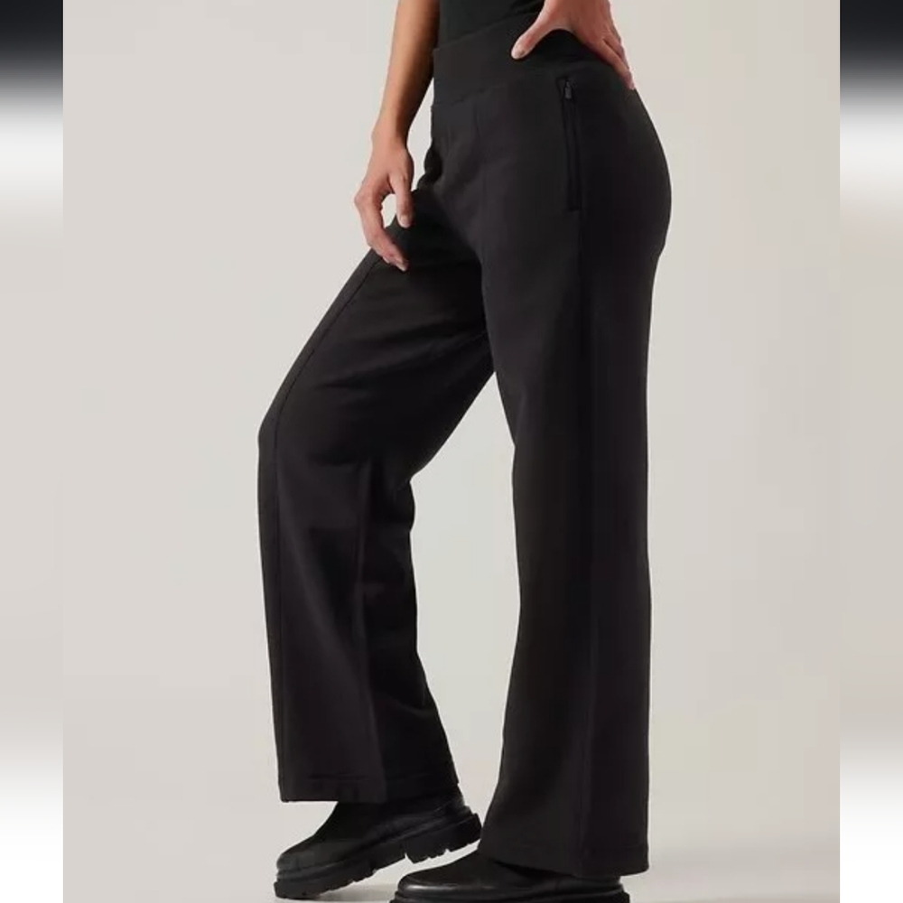 Athleta Retroplush Straight Leg In Black GUC - Picture 2 of 9